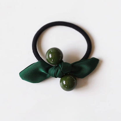 Korean Minimalist Women's Elastic Hair Tie - Bow Hair Band, Trendy Hair Accessory, Unique and Luxurious Exquisite Style