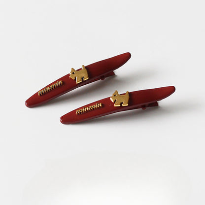 Dog Hair Clip for Women, 2024 New High-end Side Bangs Clip, Forehead Flyaway Clip