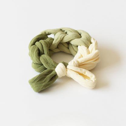Sweet Dual-Tone Hair Tie - 2024 New Premium Hair Accessory, High Elasticity Durable Elastic Band for Bun Hairstyles