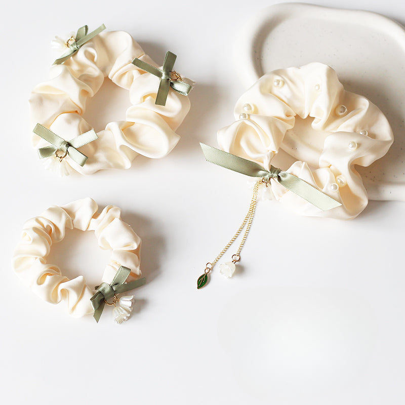 Lily of the Valley Hair Tie - Women's Premium Trendy Elegant Hair Band, 2023 New Simple Hair Accessory and Elastic