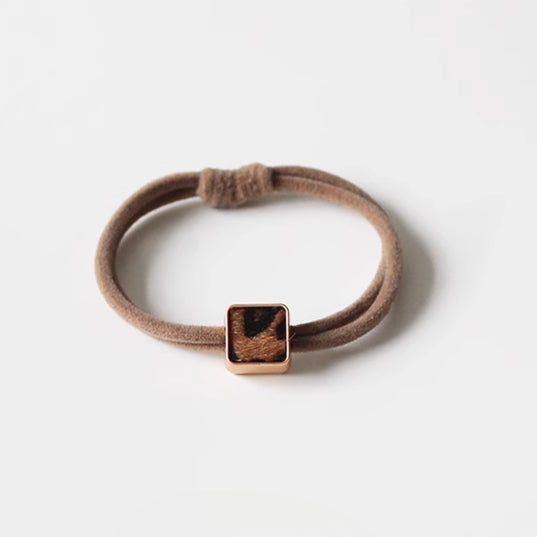 Leopard Print Heart Hair Tie - High Elasticity Durable Elastic Band for Women, 2024 New Premium Hair Loop