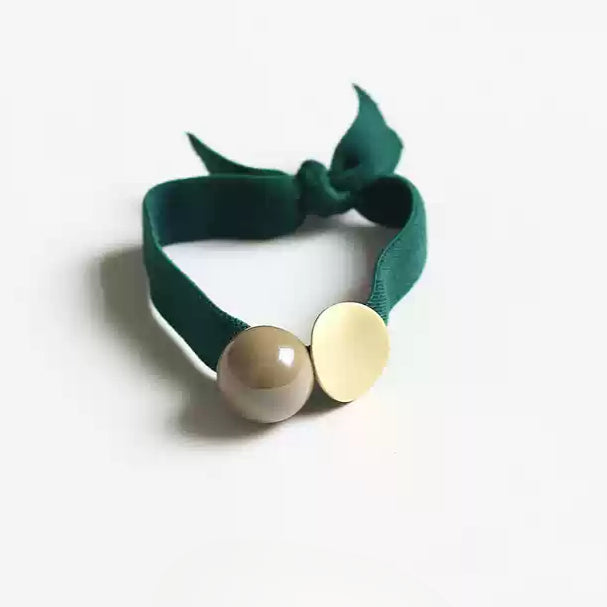 Wide Hair Tie Simple Ponytail Band Women Elegant Hair Accessory Trendy Style