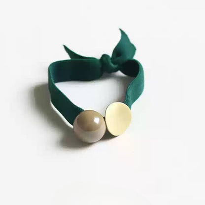 Wide Hair Tie Simple Ponytail Band Women Elegant Hair Accessory Trendy Style