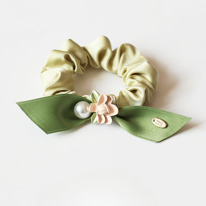 Rose Large Intestine Hair Tie - Trendy Elegant Elastic Band for Women's Hair Ties, Premium Hair Accessory