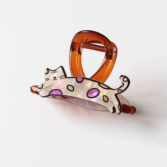 Small Animal Claw Clips for Women - 2024 New Premium Shark Clips for Thin Hair, Half-Up Hair Clips for Back of Head