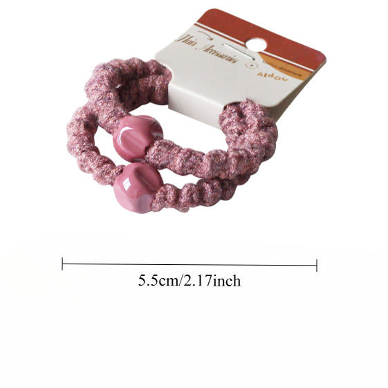 Knitted Wave Hair Ties, High-End And Durable For Women To Tie Hair