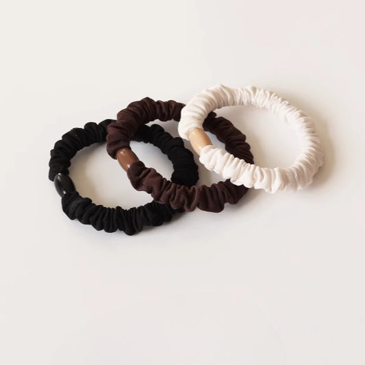 Elegant Hair Ties - Simple Elastic Bands for Women's Hair Ties and Ponytail Holders（Three-Piece Set）