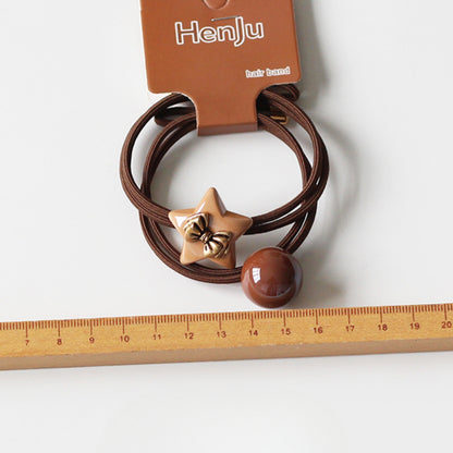 Star-Shaped Pearl Hair Ties, High-End And Durable For Women To Tie Hair