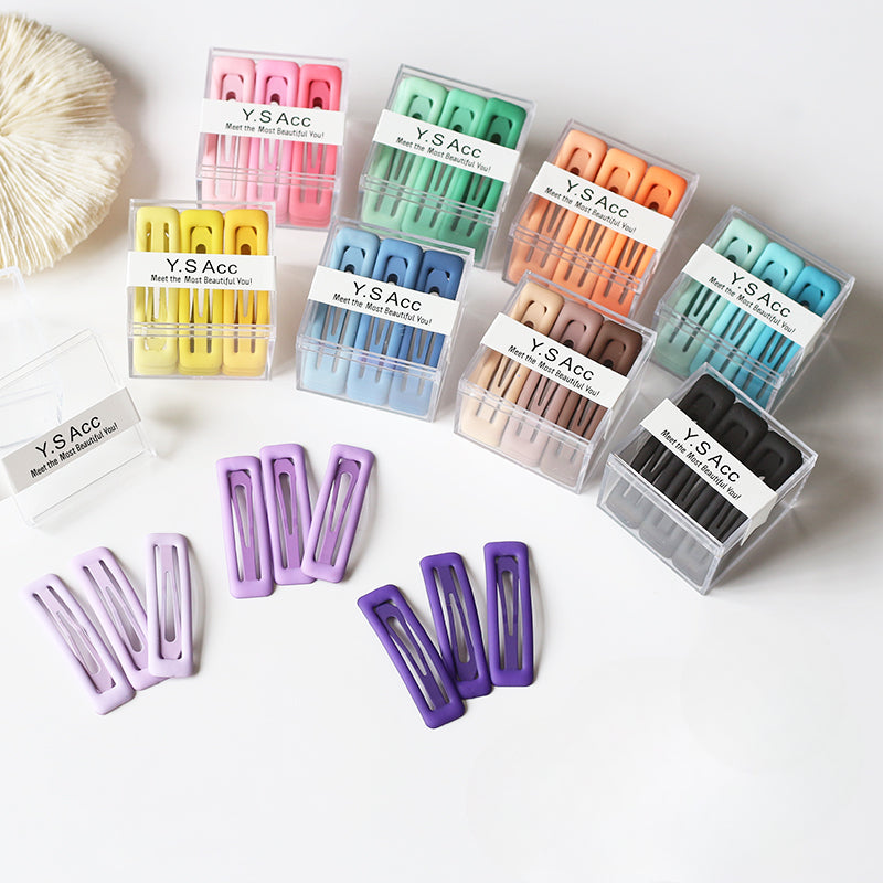 Set Of Nine Gradient Hair Clips, Trendy And Stylish For Women To Style Hair