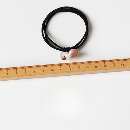 Beaded Hair Tie - Trendy Women's Elegant Hair Accessory, Simple High Elasticity Durable Elastic Band for Tying Hair
