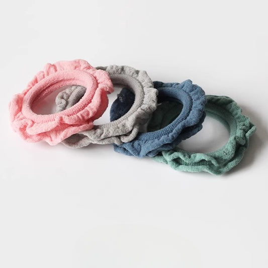 Soft Seamless Hair Ties, Gentle And Stylish For Women To Style Hair（Set of 4）