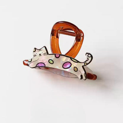 Small Animal Claw Clips for Women - 2024 New Premium Shark Clips for Thin Hair, Half-Up Hair Clips for Back of Head