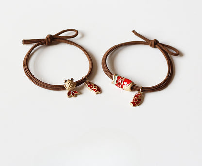 Leaping Dragon Gate Hair Tie - 2024 New Trendy Student Hair Band, Lucky Elastic for Women's Hair Ties