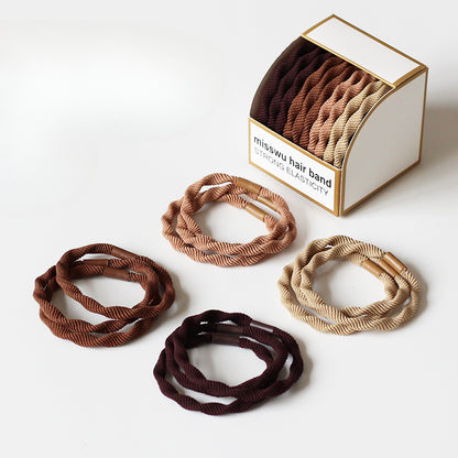 Set Of Ten Hair Ties, High-Elasticity And Durable For Women To Tie Hair