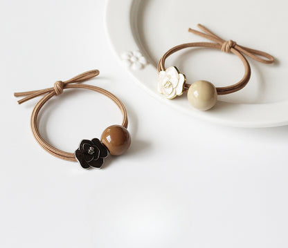 Camellia Hair Tie, High-end Hair Loop for Women, Elastic for Hairstyles