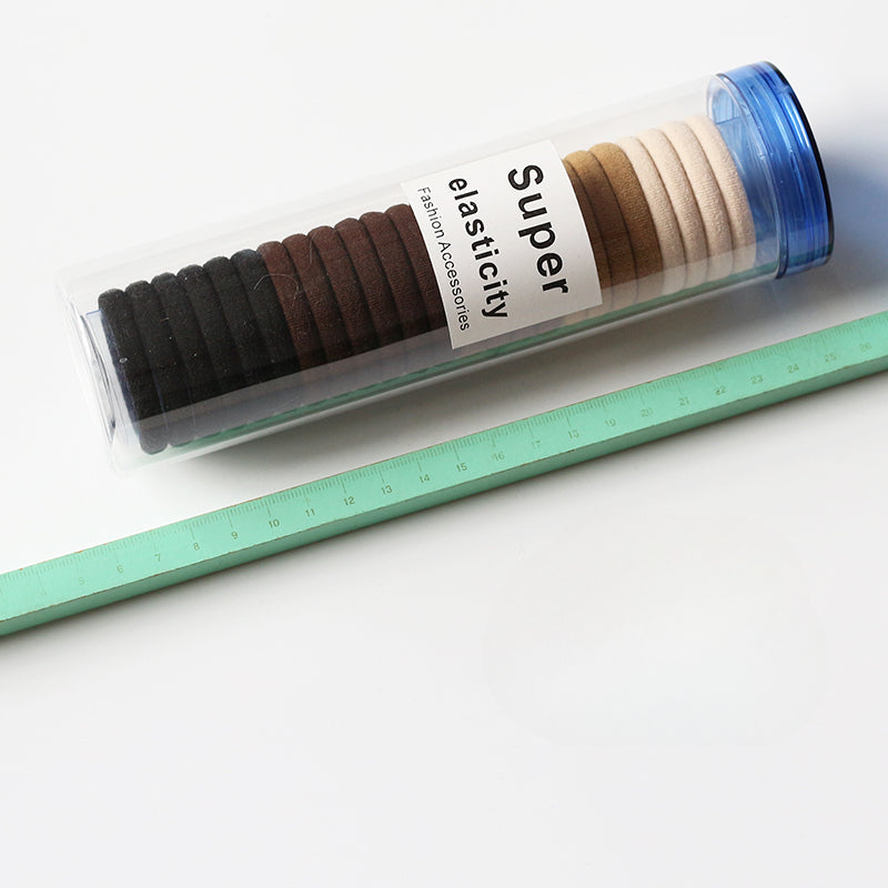 Jarred Seamless Hair Ties for Women - Trendy Ins Elastic Bands, High Elasticity Basic Hair Ties