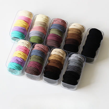 10-Pack Versatile Thick Hair Ties - High Elasticity Ponytail Bands, Non-Damaging Durable Hair Ties and Accessories