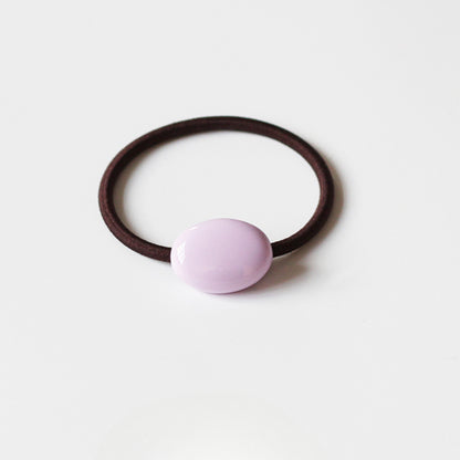 Textured Oval Hair Tie Thick Elastic Band Women New Simple Ponytail Hair Accessory