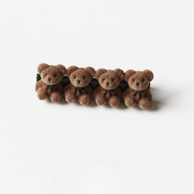 Velvet Bear Hair Clips, Cute And Stylish For Women To Style Hair