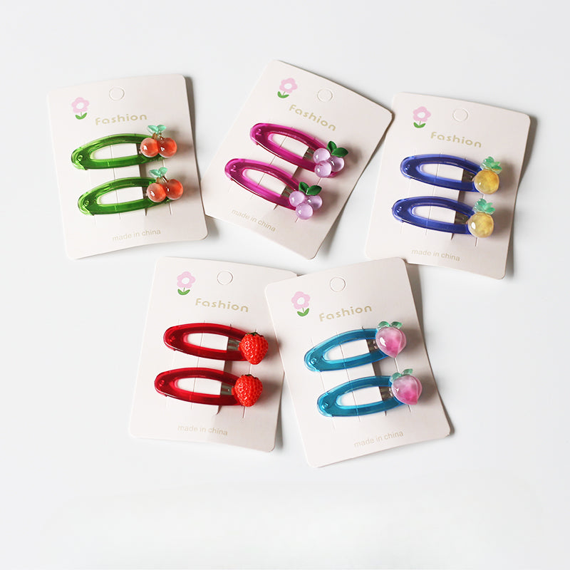 Candy Fruit Hair Clips Women New Cute Cartoon Side Hair Accessory