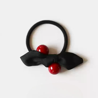 Korean Minimalist Women's Elastic Hair Tie - Bow Hair Band, Trendy Hair Accessory, Unique and Luxurious Exquisite Style