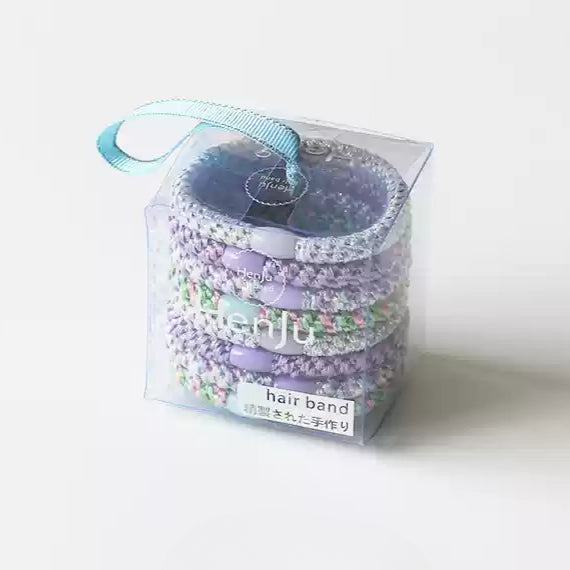 10-Piece Boxed Colorful Woven Hair Tie - Women's Bun Hair Accessory, Trendy Hair Band for Ponytails, Premium and Stylish Hair Accessory