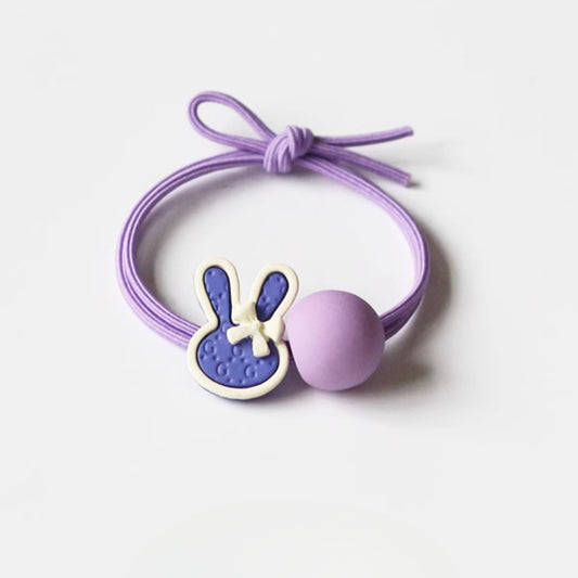Periwinkle Blue Elastic Bands, Japanese and Korean Inspired Elegant Hair Ties for Women's Hair Loops
