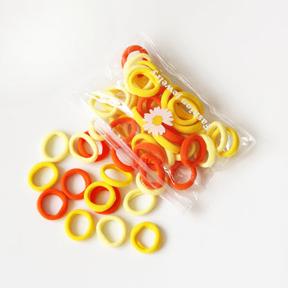 50-Pieces Seamless Hair Tie for Girls - High Elasticity Non-Damaging Hair Band, Elastic for Tying Hair, Hair Holder and Accessory