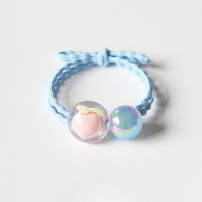 Crystal Fruit Hair Tie, 2024 New High-end Stylish Hair Accessory, Cute Elastic for Women's Hairstyles