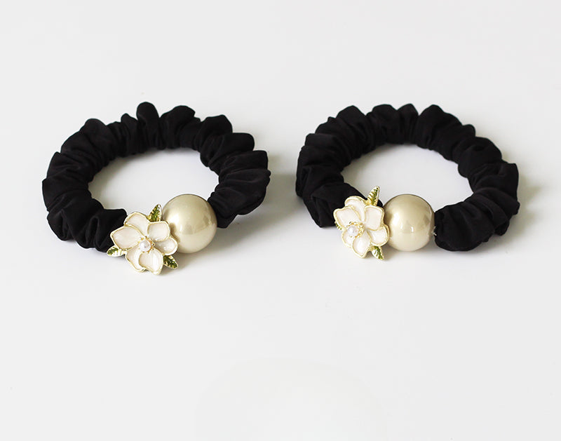 Sweet Camellia Large Intestine Hair Tie, Stylish Hair Loop, 2024 New Elastic for Tying Hair, Hair Accessory for Women