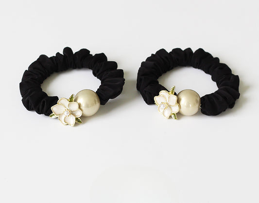 Sweet Camellia Large Intestine Hair Tie, Stylish Hair Loop, 2024 New Elastic for Tying Hair, Hair Accessory for Women