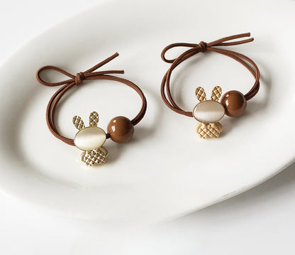 Bunny Hair Tie - Trendy Elegant Elastic Band, High Elasticity Durable Hair Tie for Women, Exquisite Japanese and Korean Inspired Hair Holder