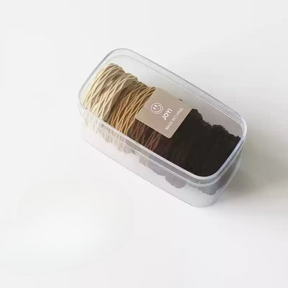 10-Pack Versatile Thick Hair Ties - High Elasticity Ponytail Bands, Non-Damaging Durable Hair Ties and Accessories