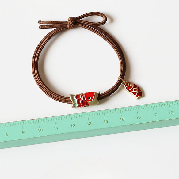 Leaping Dragon Gate Hair Tie - 2024 New Trendy Student Hair Band, Lucky Elastic for Women's Hair Ties