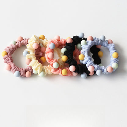 Candy-colored Hair Tie, New High-end Cute Hair Loop, Elastic Hair Accessory