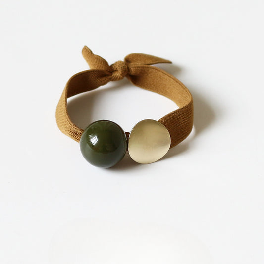 Wide Hair Tie Simple Ponytail Band Women Elegant Hair Accessory Trendy Style