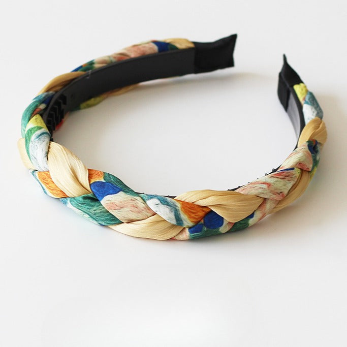 Colorful Twist Headband Stylish Hair Accessory High-End Design For Women Perfect For Makeup Or Daily Use