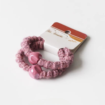 Knitted Wave Hair Ties, High-End And Durable For Women To Tie Hair