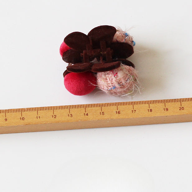 Cherry Pom-Pom Hair Clips, Cute And Stylish For Women To Style Hair In Winter
