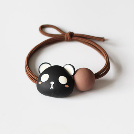 Panda Hair Tie Women Simple Elegant Trendy Elastic Durable Ponytail Band