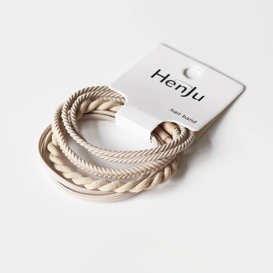 Set Of Four Hair Ties, High-Elasticity And Durable For Women To Tie Hair