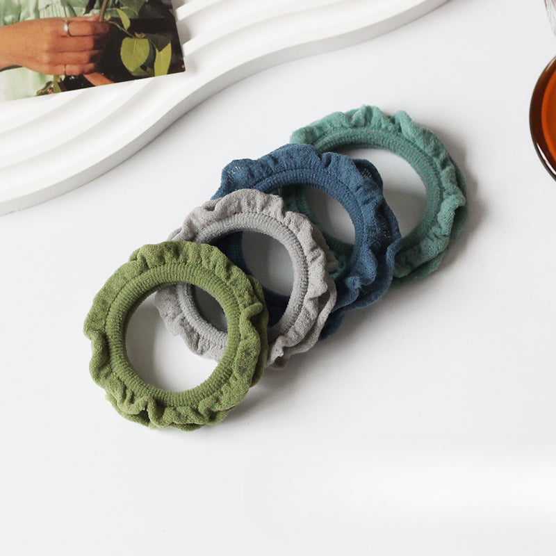 Soft Seamless Hair Ties, Gentle And Stylish For Women To Style Hair（Set of 4）