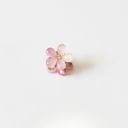 Faux Crystal Mini Claw Clips - Trendy Elegant Small Shark Clips, Bang Clips and Hair Accessories