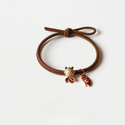 Leaping Dragon Gate Hair Tie - 2024 New Trendy Student Hair Band, Lucky Elastic for Women's Hair Ties