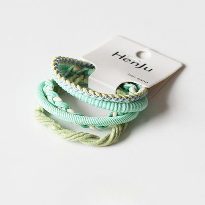Set Of Five High-Elasticity Hair Ties, Durable And Stylish For Tying Hair