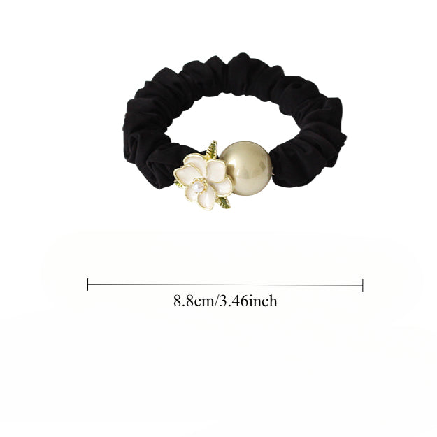 Sweet Camellia Large Intestine Hair Tie, Stylish Hair Loop, 2024 New Elastic for Tying Hair, Hair Accessory for Women