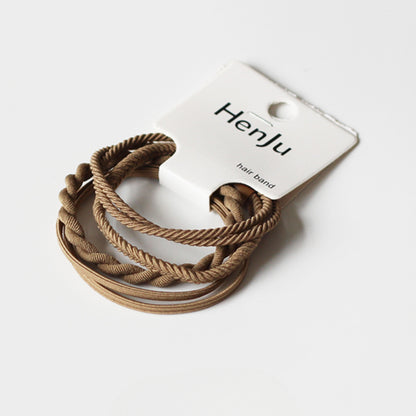 Set Of Four Hair Ties, High-Elasticity And Durable For Women To Tie Hair