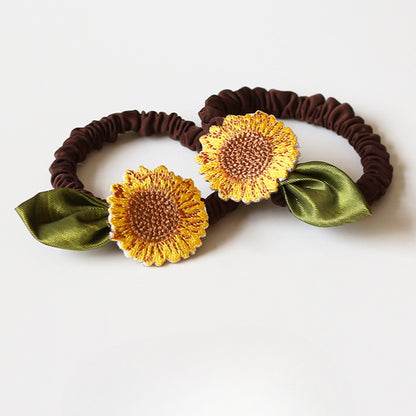 Sunflower Hair Tie - 2023 New Trendy Ins Premium Elegant Hair Band and Elastic for Women's Hair Accessories