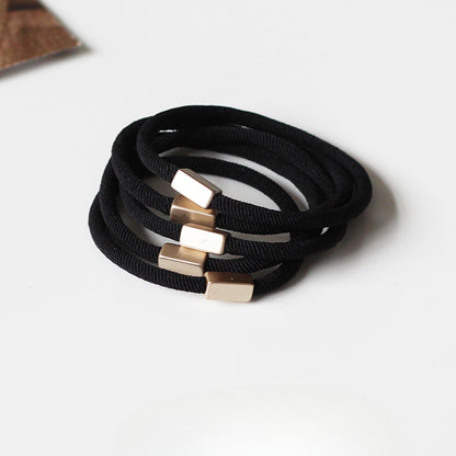 Set Of Five Hair Ties, Trendy And Durable For Women To Tie Hair