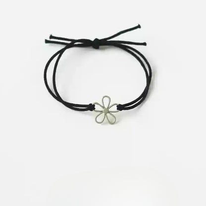Fresh and Elegant Hair Ties for Women - Korean Trendy Hollow Flower Minimalist Hair Loops and Ponytail Elastic Bands